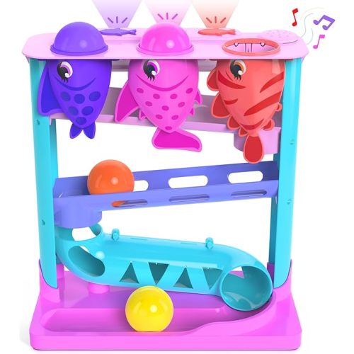 Amazon.com: Move2Play, Feed The Fish | 30+ Fin-Tastic Songs & Phrases | Baby & Toddler Musical Toy | First Birthday Present for 1+ Year Old | Ages 6-24 Months | Boy & Girl Ball Drop Toy : Toys & Games