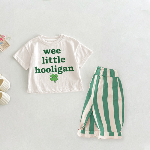 WEE LITTLE HOOLIGAN Baby Toddler Slogan 2-Piece Set