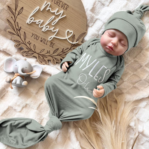 Personalised Embroidered Baby Outfit | KKBaby137