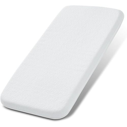 NeoBorn Baby Bassinet Mattress Pad, 35" x 20" Dual Sided Comfort Gel Memory Foam Mattress with Removable Breathable Soft Tencel Cover Fit for ANGELBLISS/AMKE/Bellababy/Yamesmile Baby Bassinet