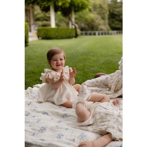 Organic Cotton Frannie Playsuit-Parchment – Jamie Kay USA