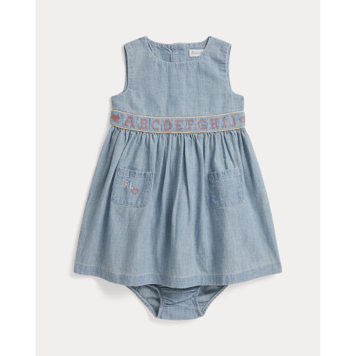 Sleeveless Chambray Dress & Bloomer