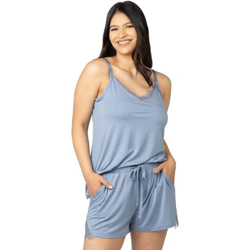Kindred Bravely Camille Lace Maternity and Nursing Pajamas | Cami & Shorts Maternity Loungewear