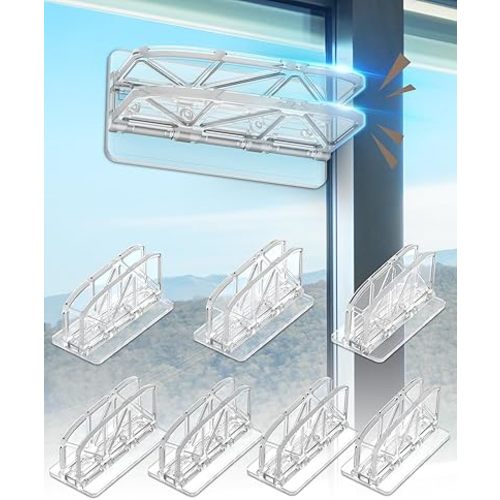 Sliding Glass Door Lock for Horizontal Sliding Windows - 8 Pack Window Locks Sliding Door Lock Child Proof Safety Closet Door Security Locks for Kids Home Security Door Lock Safety for Bar Stopper