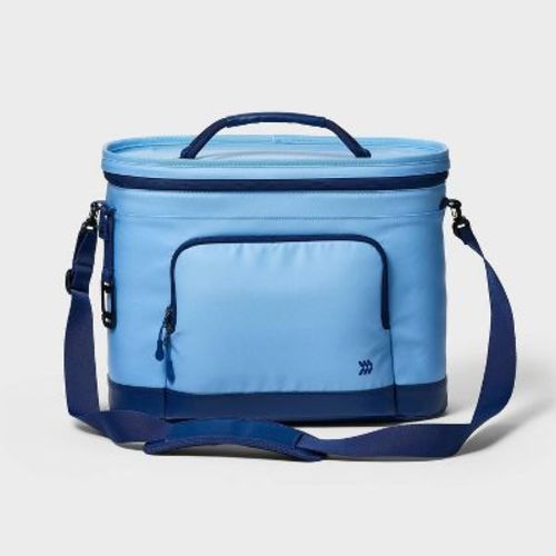 21.7L Soft Sided 30 Cans/23 qt Cooler Blue - All In Motion™