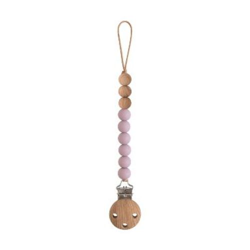 Silicone Pacifier Clip | Eva Mauve One Size