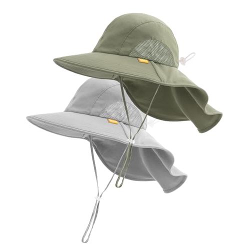 FURTALK Toddler Kids Sun Hat UPF 50+ Sun Protective Bucket Hat for Baby Summer Beach Hats