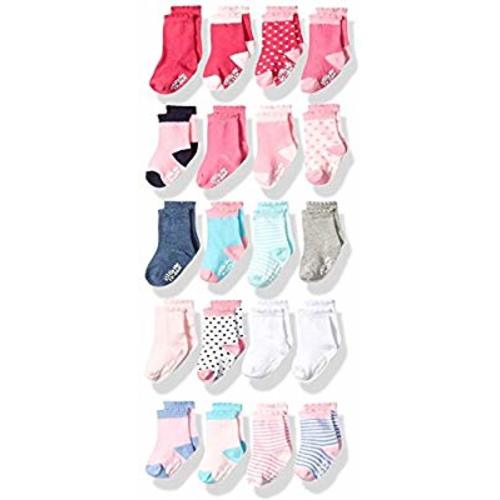 Little Me Baby 20 Piece Assorted Socks, Girls', Multi, 0-12/12-24 Months