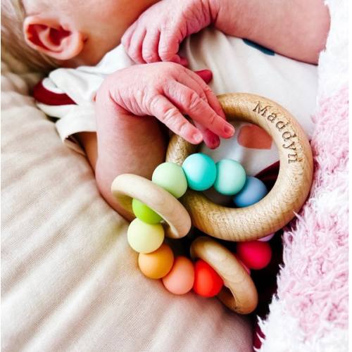Saturn Ring Wooden Baby Teether