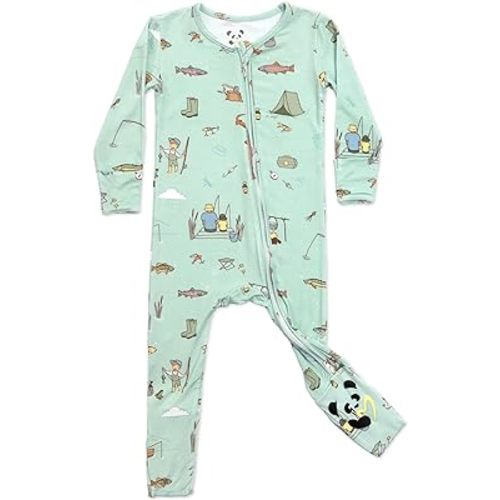 Bellabu Bear Convertible Footies for Baby Boys & Baby Girls, Family Matching Pajamas, Rayon from Bamboo