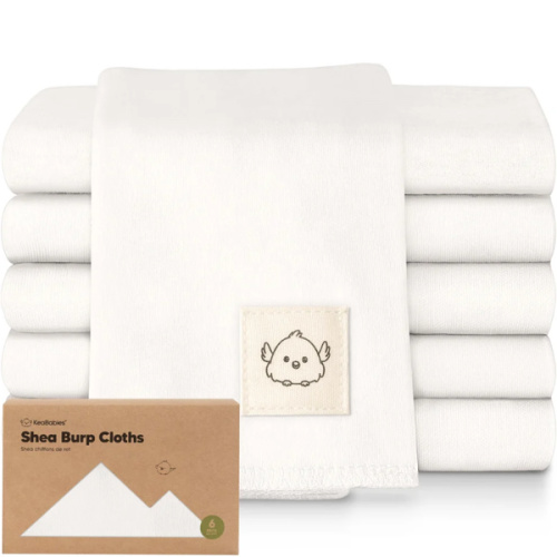Organic Baby Burp Cloths & Bibs Set For Feeding – KeaBabies