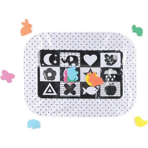 The Peanutshell Montessori Water Play Mat, Inflatable Tummy Time Mat & Sensory Development, High Contrast Baby Toy