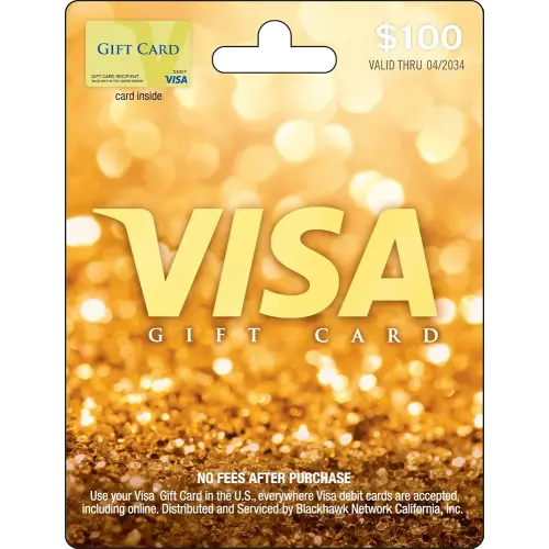 Visa $100 Gift Card (plus $5.95 Purchase Fee)
