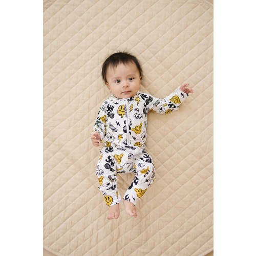Bamboo Zip Romper | Lucky Vibes