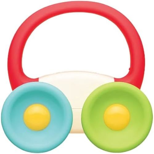 BaBeloved My First Car Baby Teething Toys Multiple Sensory Montessori Teether Toys Soft Food-Grade Teethers for Babies 0-12 Months, BPA Free