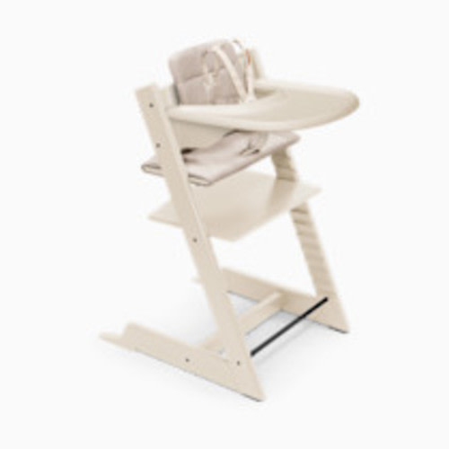Stokke Tripp Trapp High Chair Complete² - Vanilla White/Beige Cushion/ Vanilla Tray
