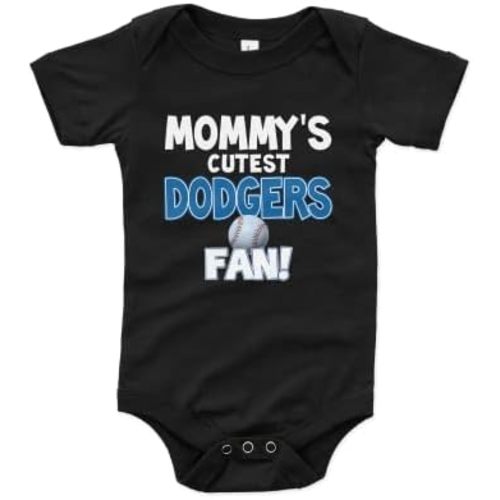 NanyCrafts Baby's Mommy's Cutest Dodgers Fan Bodysuit, Baby Dodgers Fan