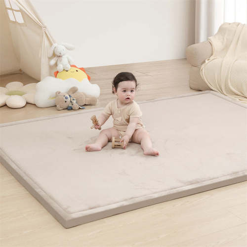 Huloosleep® Morandi Colors Baby Play Mat – Large, 1.3" Elasti-Foam™