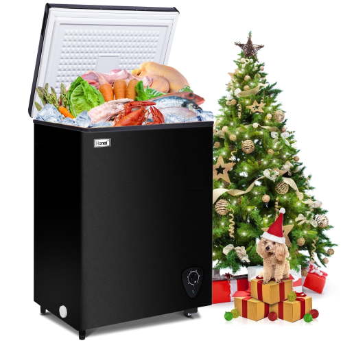 WANAI 3.5 Cu.ft Freezer, Chest Freezer, Deep Freezer with Top Open Door