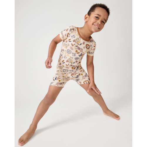Savanna Friends Two-Piece Short Sleeve & Shorts Pajama Set
