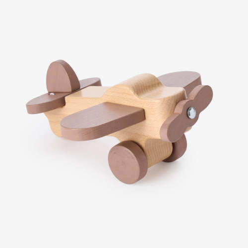 Wooden Toy Airplane BROWN / O/S