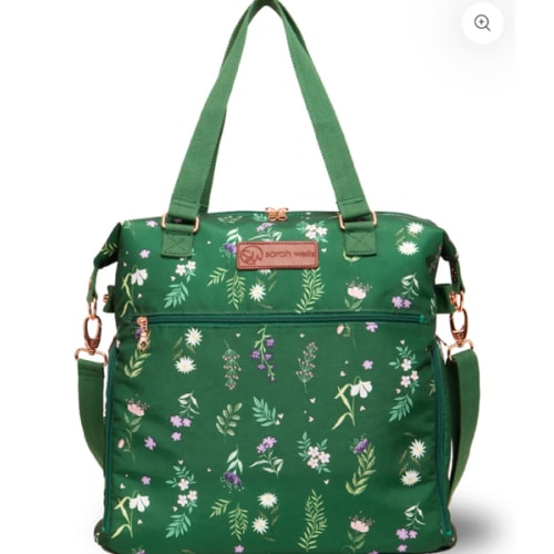Lizzy Breast Pump Tote Olive You Elegant and Spacious for Pumping and Work Essentials – Sarah Wells Bags