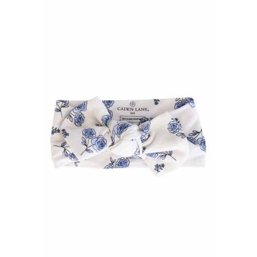 Sapphire Garden Knit Large Bow Headwrap