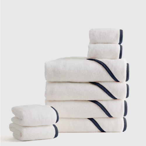 Organic Turkish Cotton Baby Bath Bundle 8-Pack in Navy