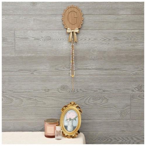 Scalloped Monogram Wood Wall Hook