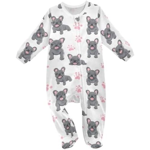 vvfelixl Bernese Mountain Dog Baby Sleepers For Girl Boys Newborn Baby Play One-Piece Footies For 0-24 Months