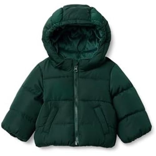 Amazon Essentials x Sofia Grainge Babies, Toddlers and Boys' Water-Repellent Hooded Puffer Jacket