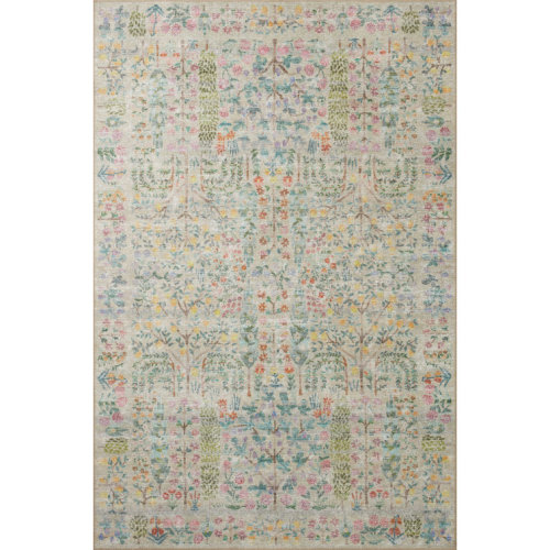 Rifle Paper Co. X Loloi Maison Grove Khaki Area Rug