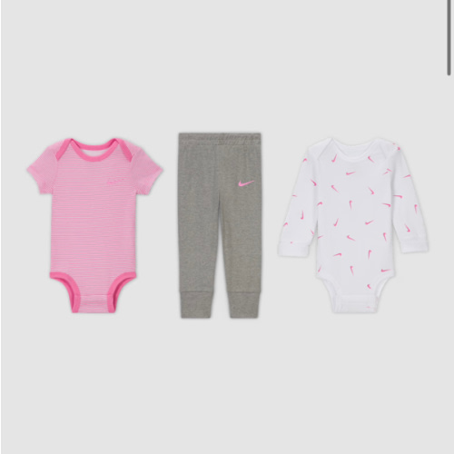 Nike Baby Essentials Baby (0-9M) 3-Piece Bodysuits and Pants Set. Nike.com