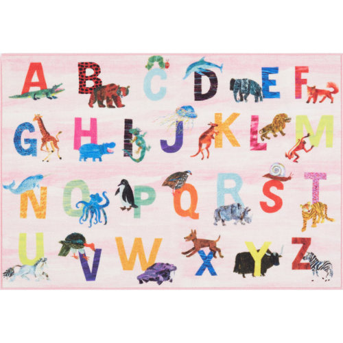Eric Carle Alphabet Zoo Graphic/Print Area Rug & Reviews | Wayfair