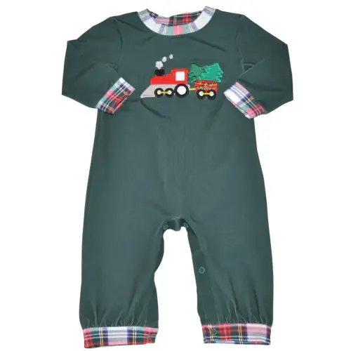 Christmas Train Applique Romper