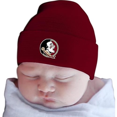 Two Feet Ahead Team Baby Hat for Boys and Girls-Softly Knitted Infant Newborn Baby Beanie