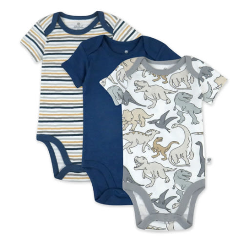 3-Pack Organic Cotton Short Sleeve Bodysuits | Honest Baby Clothing