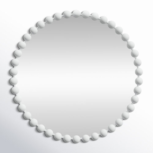 Madison Park Signature Marlowe Beaded Round Metal Wall Mirror & Reviews | Birch Lane
