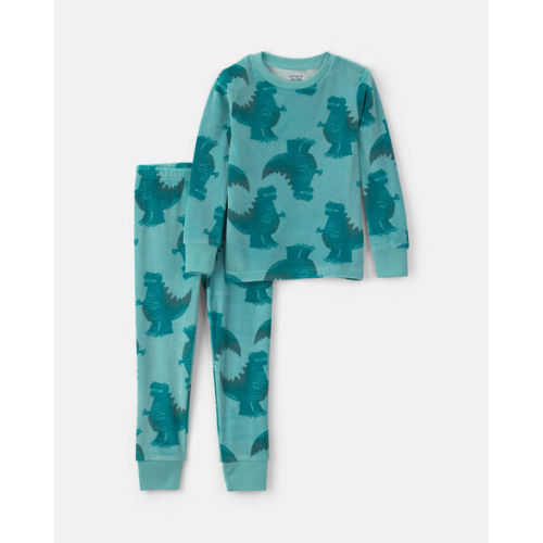 Toddler Boy 2-Piece Dino DreamPlush Snug Fit Pajama Set - Green | Carter's