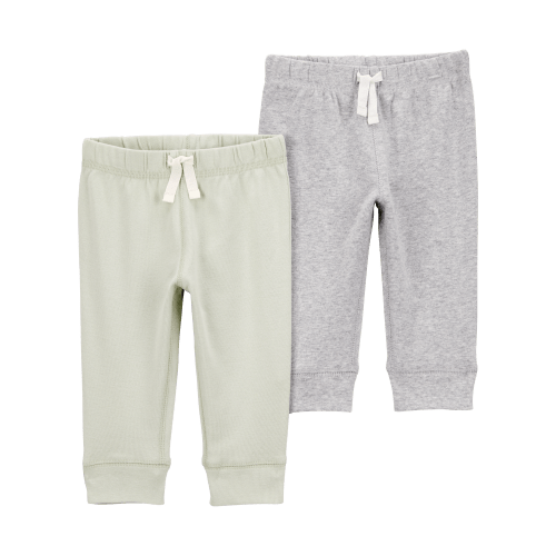 Baby 2-Pack Jogger Pants - Green/Grey | Carter's 6M