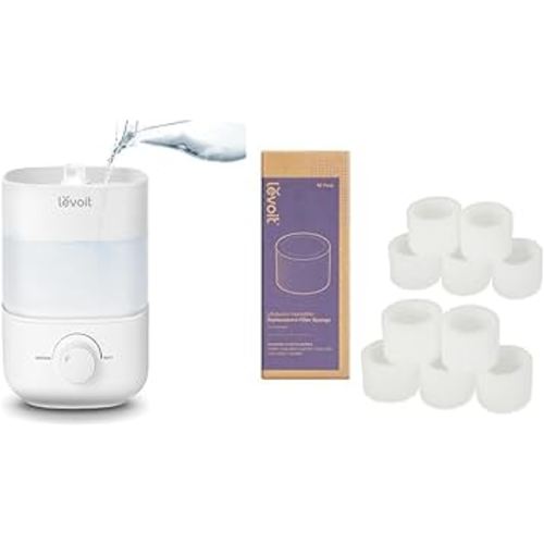 LEVOIT Top Fill Humidifiers & 10 Pack Replacement Filter