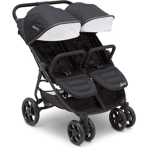 Jeep Destination Ultralight Side x Side Double Stroller, Midnight