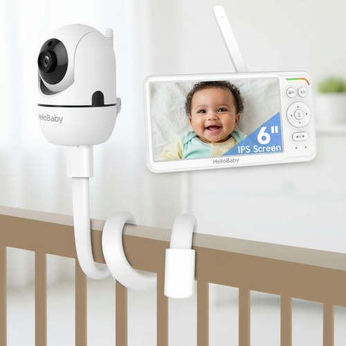 HelloBaby 6" Video Baby Monitor with 1 Camera HB6560 with camera stand