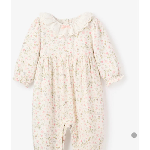 Folklore Floral Organic Muslin Jumpsuit – Elegant Baby