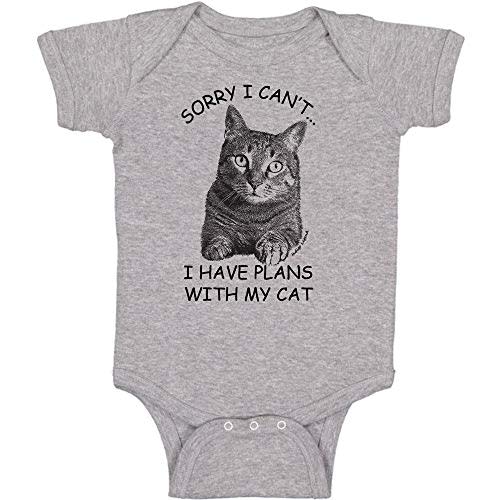 Indigo Legend Unisex Baby Funny Cat Bodysuit for Baby Girls and Boys