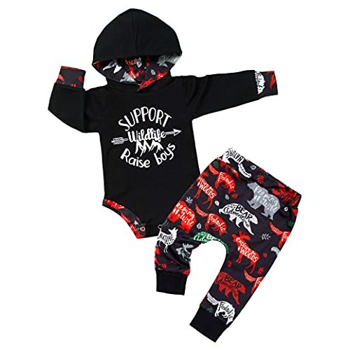 Fommy Baby Boy Clothes Cute Boy Hoodies+Pants Set 2PC gifts