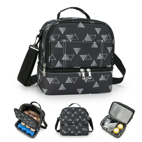 Breast Pump Bag Cooler Compartment for Breast Pump - Cooler and Moistureproof Bag Double Layer for Mother Breast Milk Pump Lunch Bag Outdoor Working