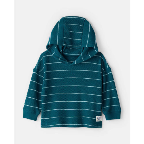 Baby Striped Long-Sleeve Hooded Top - Blue - OshKosh B'gosh | Carter's