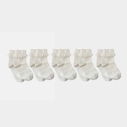 Pure Organic Lace Socks - 1 Pair 98% Cotton – Q for Quinn & Basics by Quinn