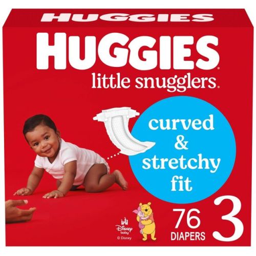 Huggies Little Snugglers Diapers - Size 3 - 76ct